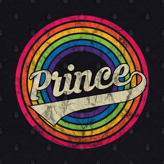 Prince - Retro Rainbow Faded-Style by MaydenArt